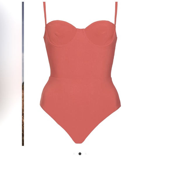 NWT Anemone Balconnette Underwire One Piece in Black Size L - Picture 5 of 6